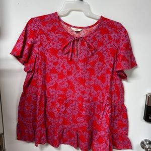 New ladies tiered top 100% cotton